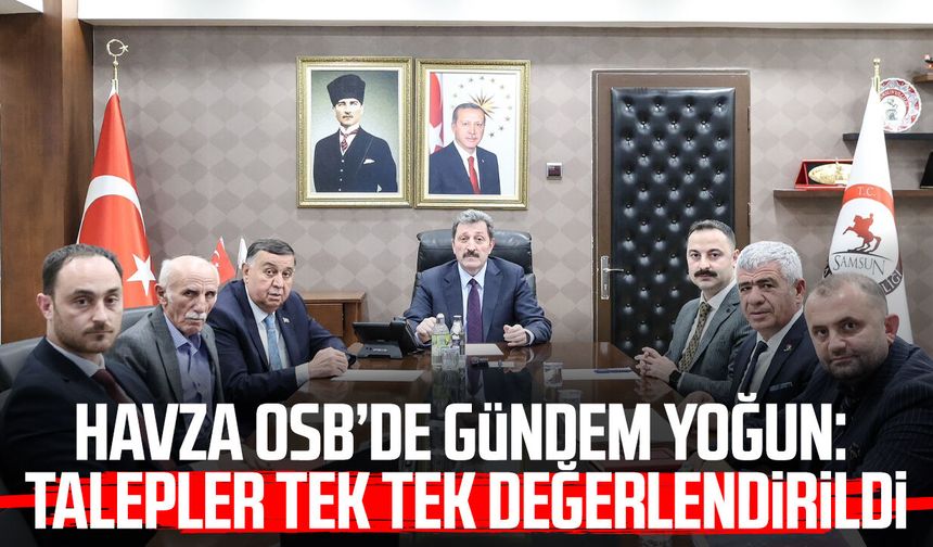 Havza OSB’de gündem yoğun: Talepler masaya yatırıldı