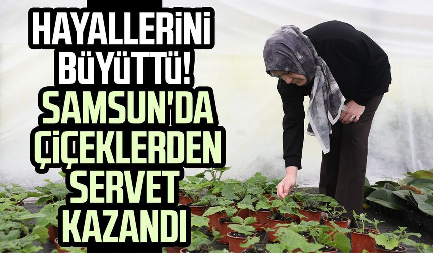 Hayallerini büyüttü! Samsun'da çiçeklerden servet kazandı