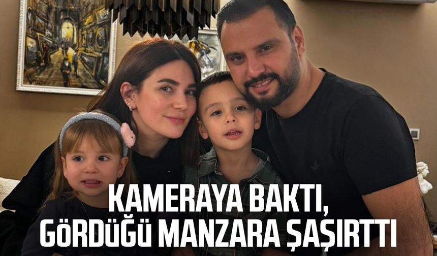Kameraya baktı, gördüğü manzara şaşırttı