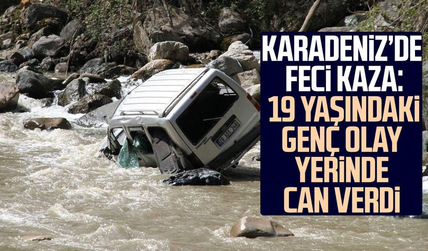 Giresun’da korkunç kaza: Genç sürücü yaşamını yitirdi