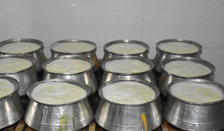 Terme’de manda ürünleriyle hazırlanan sofralar