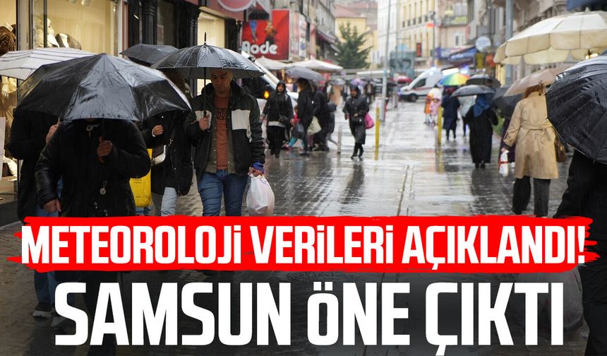 Meteoroloji verileri açıklandı! Samsun öne çıktı