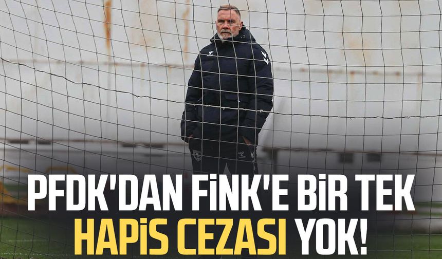 PFDK'dan Samsunspor Teknik Direktörü Fink'e bir tek hapis cezası yok!