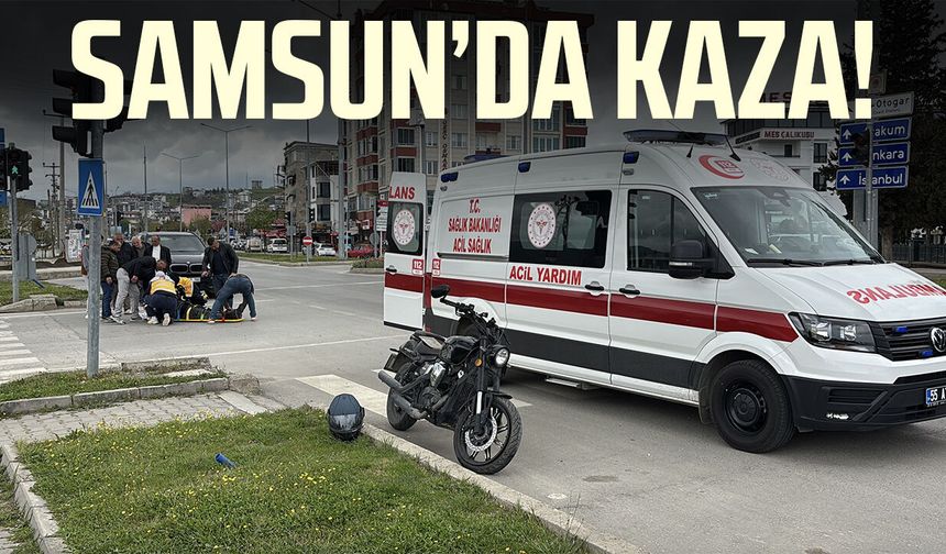 Samsun Barış Bulvarı’nda kaza!