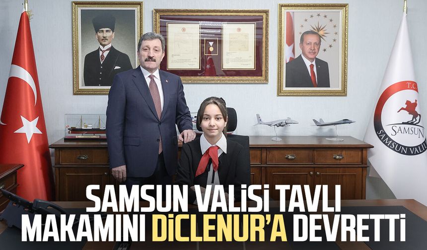 Samsun Valisi Orhan Tavlı makamını Diclenur Karahisar’a devretti