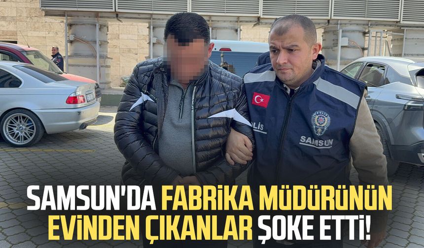 Samsun'da fabrika müdürünün evine silah baskını!