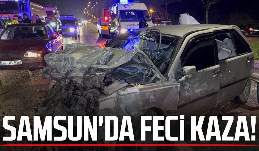 Samsun Tekkeköy'de zincirleme kaza! 6 yaralı