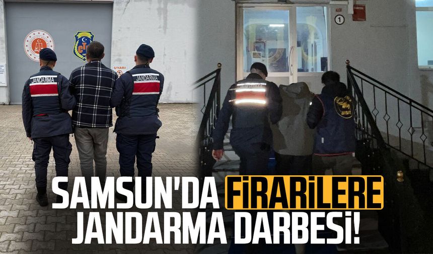 Samsun'da firarilere jandarma darbesi! İki ilçede operasyon