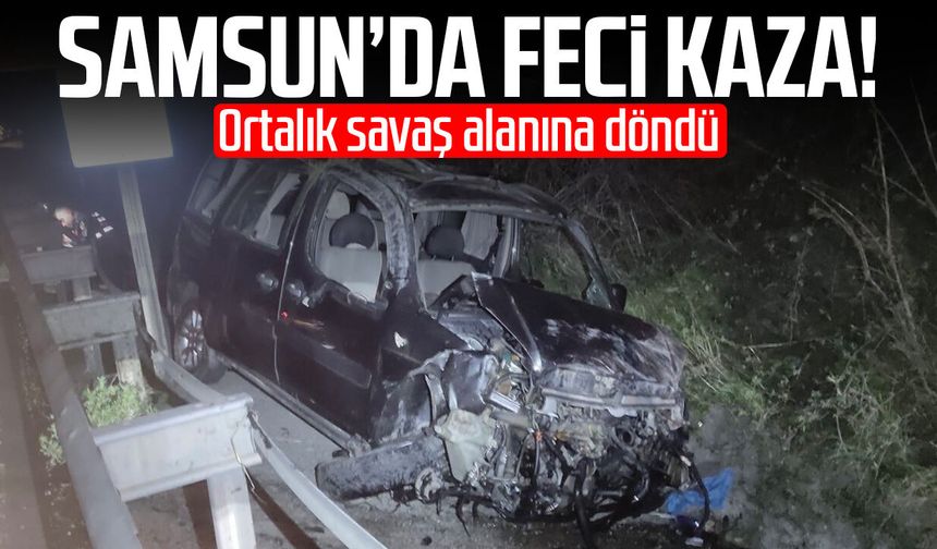 Samsun'da hafif ticari araç yoldan çıktı: 3 ağır yaralı - samsungazetesi.com