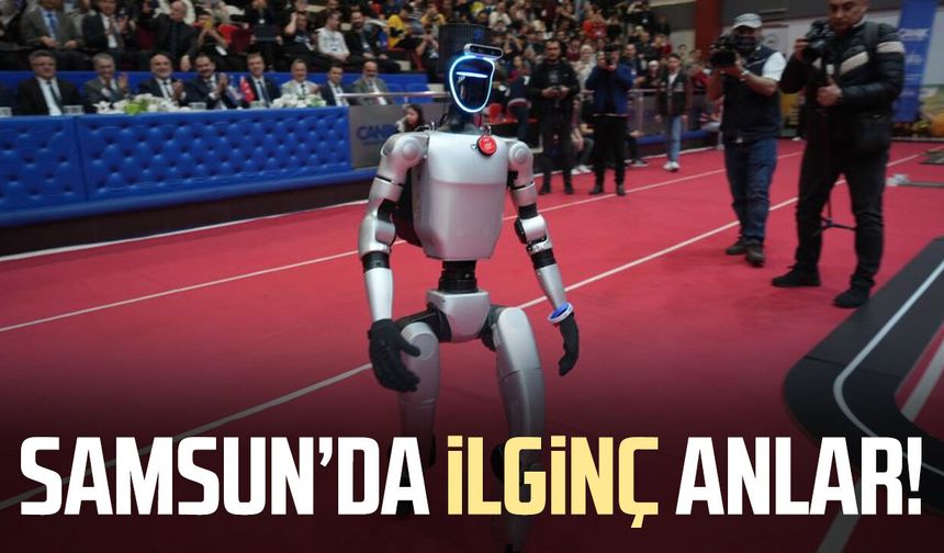 Samsun'da teknoloji rüzgarı! Robotlar birincilik için yarıştı