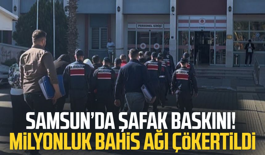 Samsun dahil 7 ilde yasa dışı bahis operasyonu: Şüpheliler adliyede