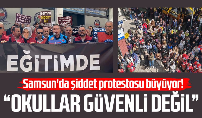 Samsun'da şiddet protestosu büyüyor! "Okullar güvenli değil"