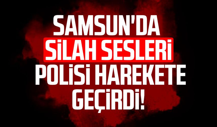 Samsun'da silah sesleri polisi harekete geçirdi!