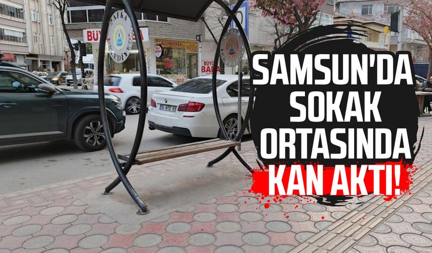Samsun'da sokak ortasında kan aktı!