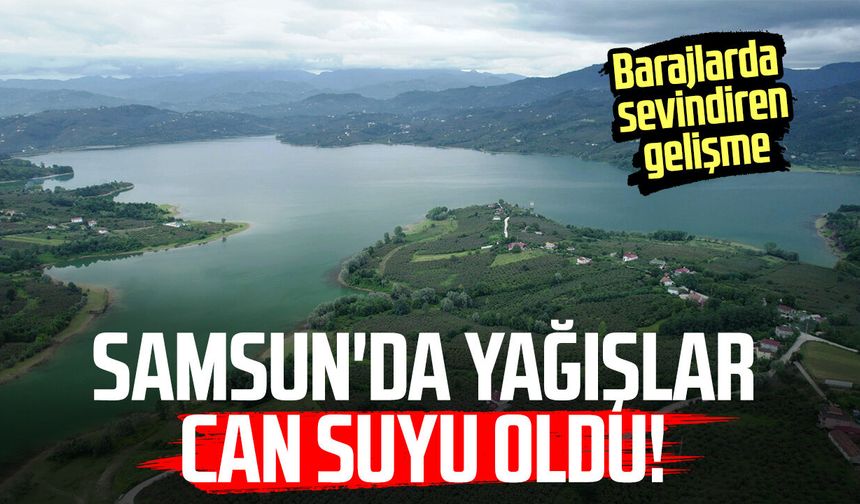 Samsun'da yağışlar can suyu oldu! Barajlarda sevindiren gelişme