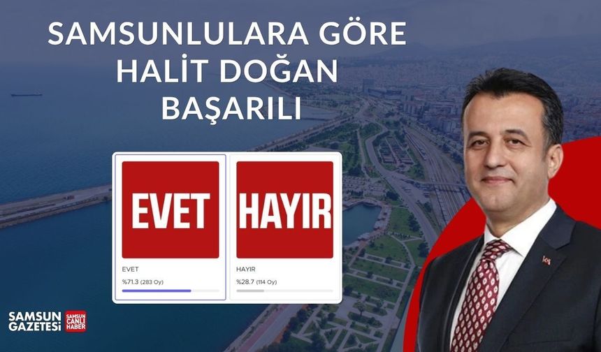 Samsunlular Halit Doğan'ı başarılı buluyor mu? İşte anket sonucu