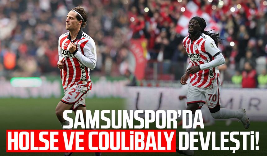 Samsunspor’da Carlo Holse ve Tanguy Coulibaly devleşti!