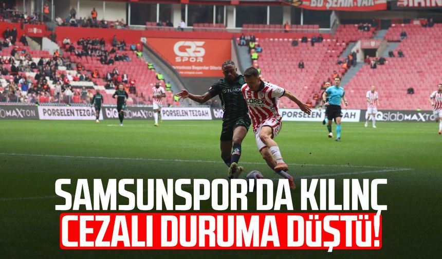 Samsunspor'da Emre Kılınç cezalı duruma düştü!