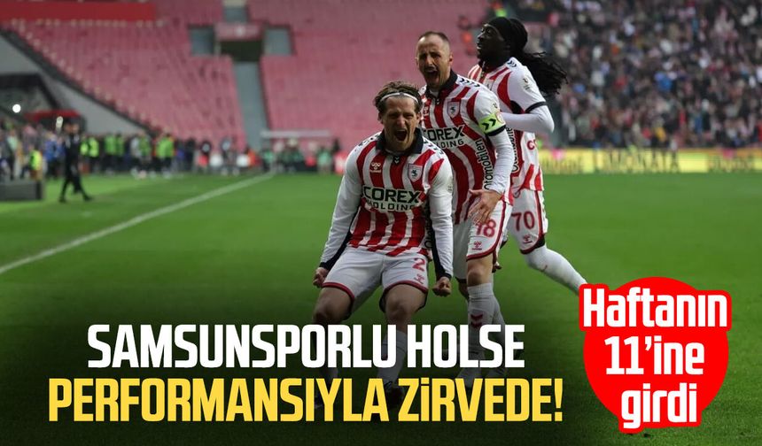 Samsunspor’da Carlo Holse haftanın 11’ine seçildi