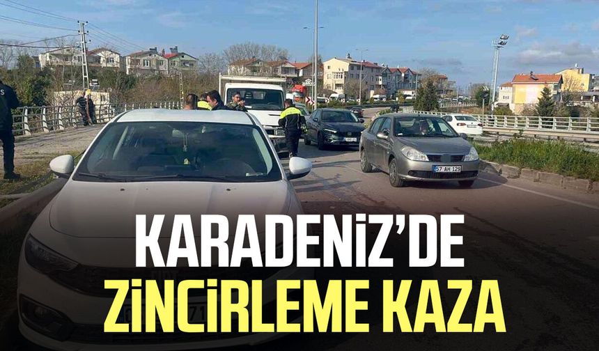 Sinop’ta zincirleme kaza: 1 yaralı