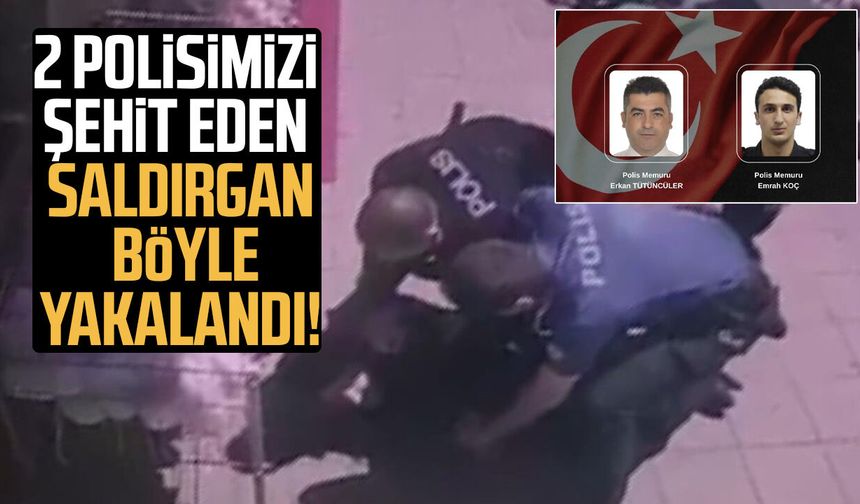 Samsunlu polis Erkan Tütüncüler'i şehit eden saldırgan kıskıvrak yakalandı