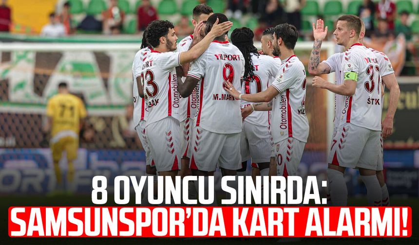 8 oyuncu sınırda: Samsunspor’da kart alarmı!