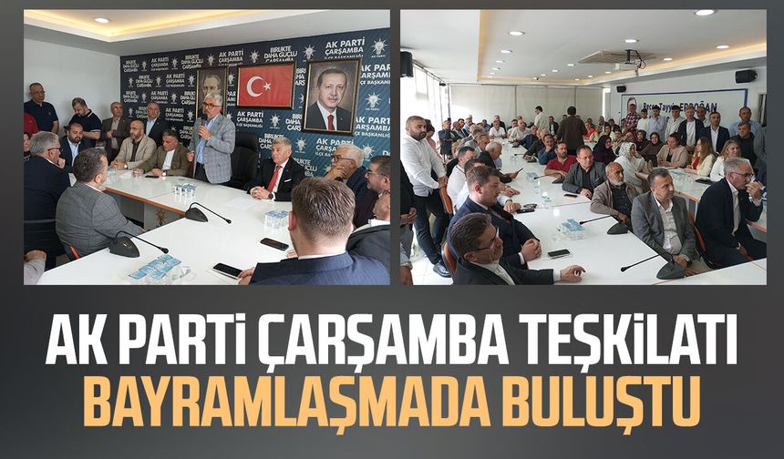 AK Parti Çarşamba teşkilatı bayramlaşmada buluştu
