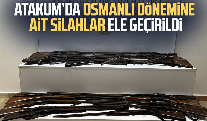 Atakum’da Osmanlı dönemine ait silahlar ele geçirildi