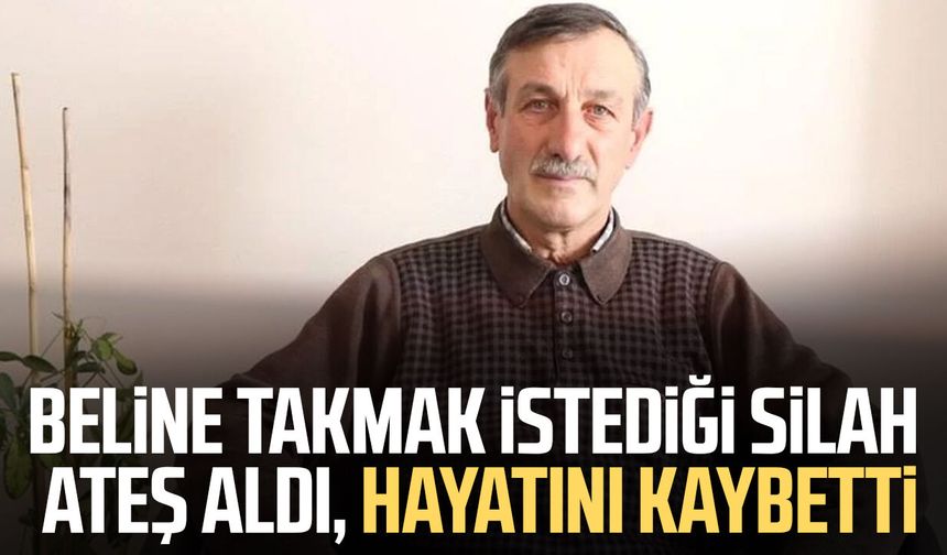 Beline takmak istediği silah ateş aldı, hayatını kaybetti