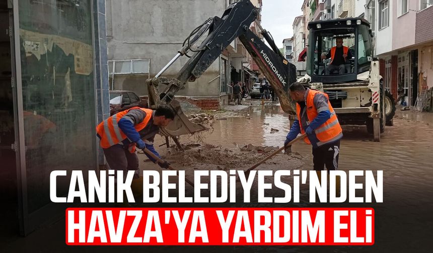 Canik Belediyesi'nden Havza'ya yardım eli