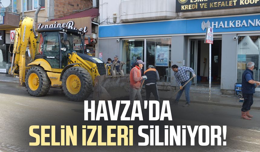 Havza'da selin izleri siliniyor!