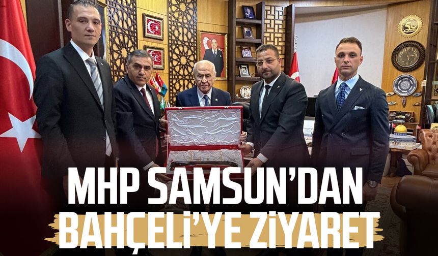 MHP Samsun teşkilatından Devlet Bahçeli’ye ziyaret