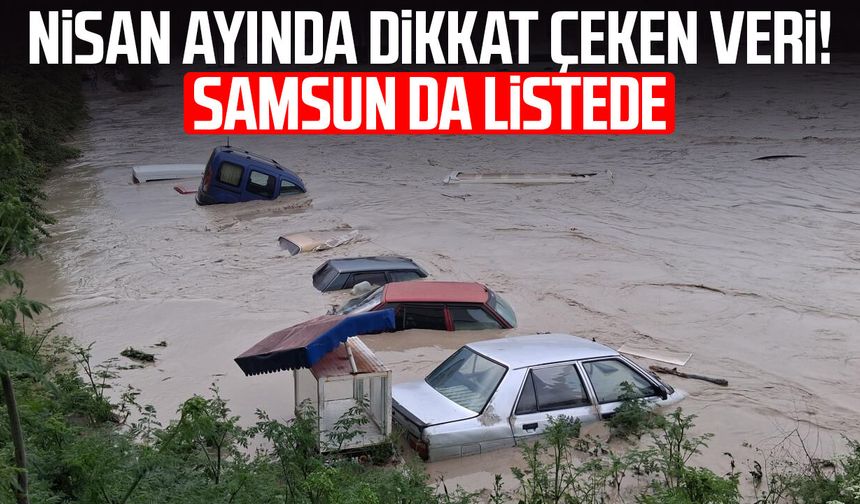 Nisan ayında dikkat çeken veri! Samsun da listede