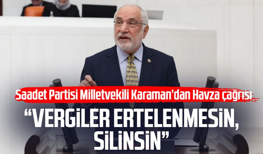 SP'li Mehmet Karaman’dan Havza esnafı için vergi çağrısı