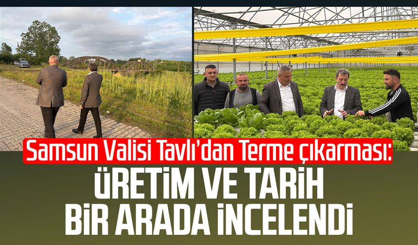 Samsun Valisi Orhan Tavlı’dan Terme çıkarması