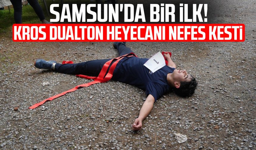 Samsun'da bir ilk! Kros Dualton heyecanı nefes kesti
