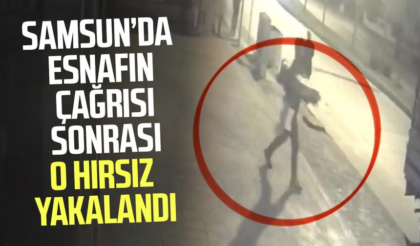 Samsun’da ilginç hırsızlık: “Getir, şikayet etmeyeyim” dedi, yakalandı