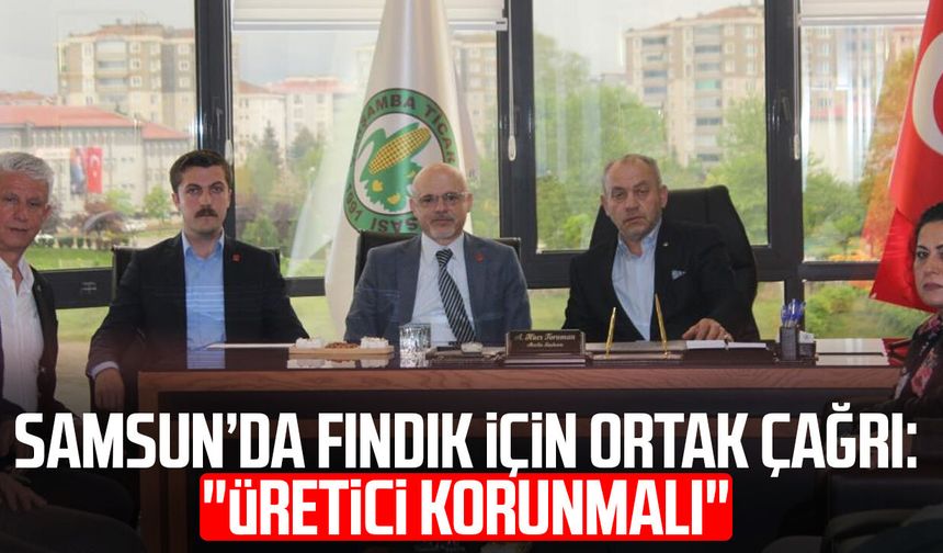 Samsun’da fındık için ortak çağrı: "Üretici korunmalı"