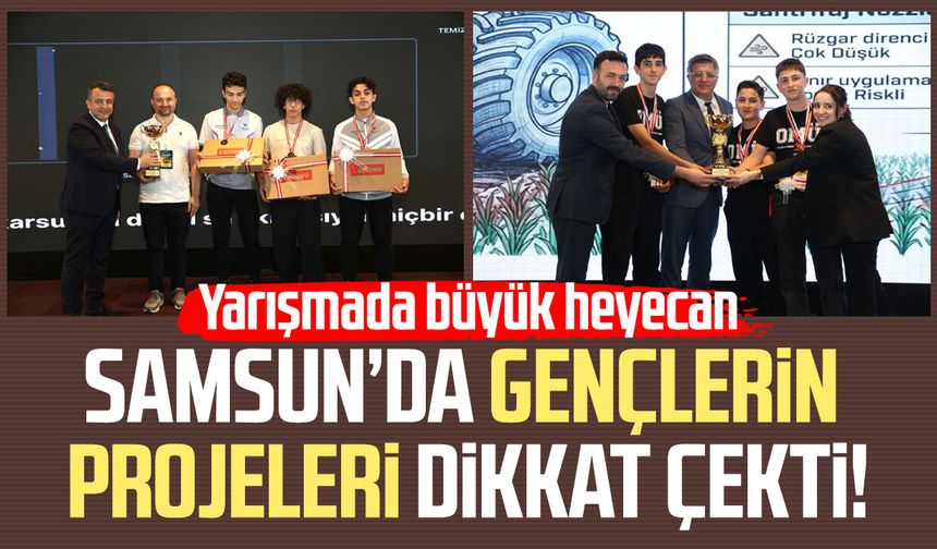Samsun’da gençlerin projeleri dikkat çekti! Yarışmada büyük heyecan