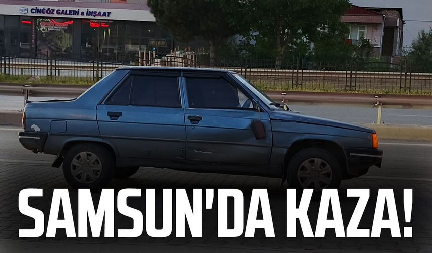 Samsun'da otomobil dönüş yaptı, motosiklet çarptı! - samsungazetesi.com