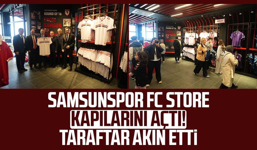 Samsunspor FC Store kapılarını açtı! Taraftar akın etti