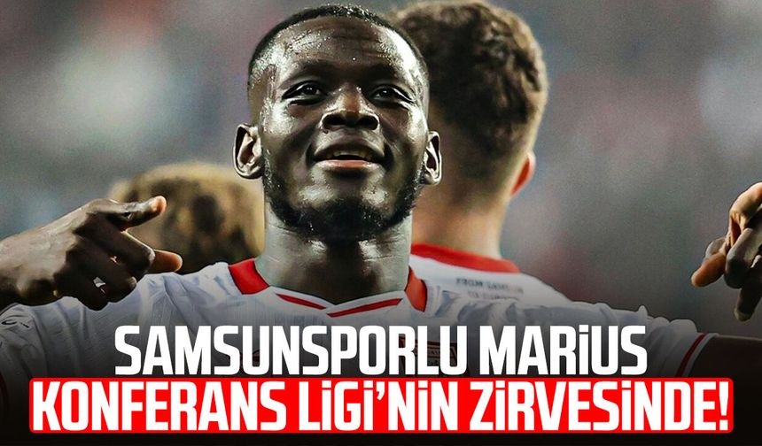 Samsunsporlu Marius Mouandilmadji Konferans Ligi’nin zirvesinde!
