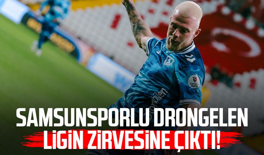 Samsunsporlu Rick van Drongelen ligin zirvesine çıktı!