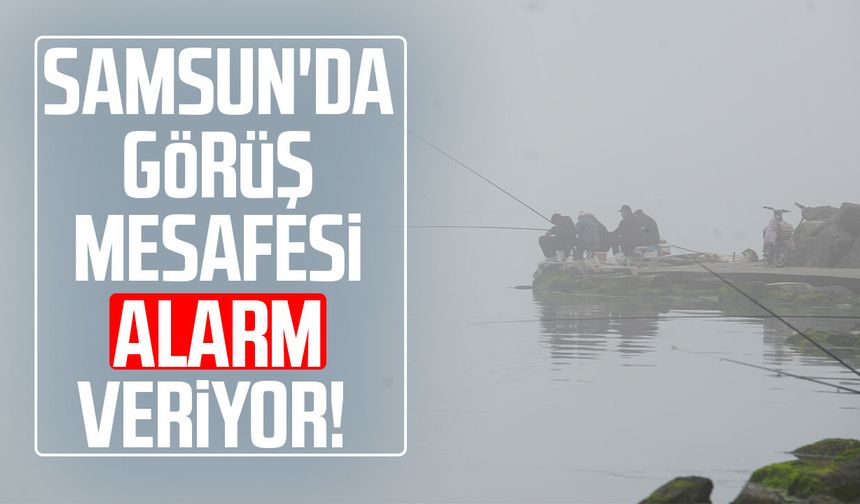 Samsun'u sis esir aldı! Görüş mesafesi düştü