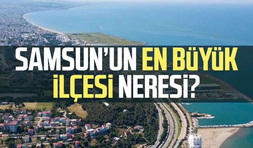 Samsun’un en büyük ilçesi neresi? İşte yanıtı - samsungazetesi.com