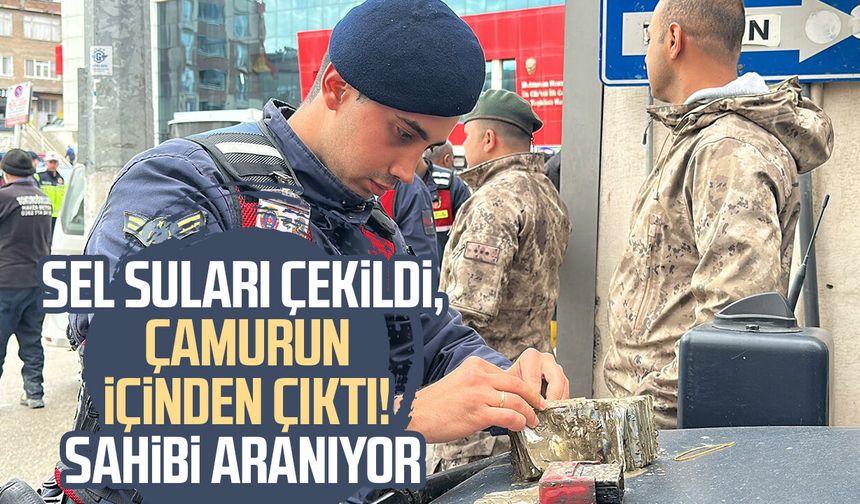 Sel suları çekildi, çamurun içinden çıktı! Paranın sahibi aranıyor