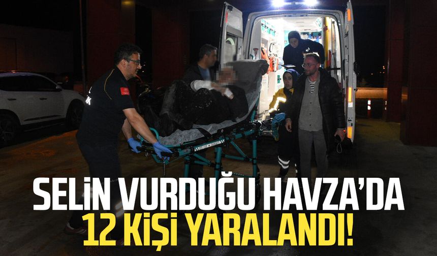 Selin vurduğu Havza’da 12 kişi yaralandı!