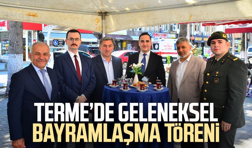 Terme’de geleneksel bayramlaşma töreni - samsungazetesi.com