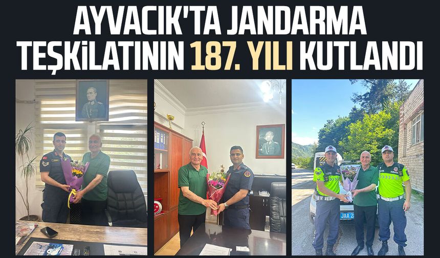 Ayvacık'ta jandarma teşkilatının 187. yılı kutlandı