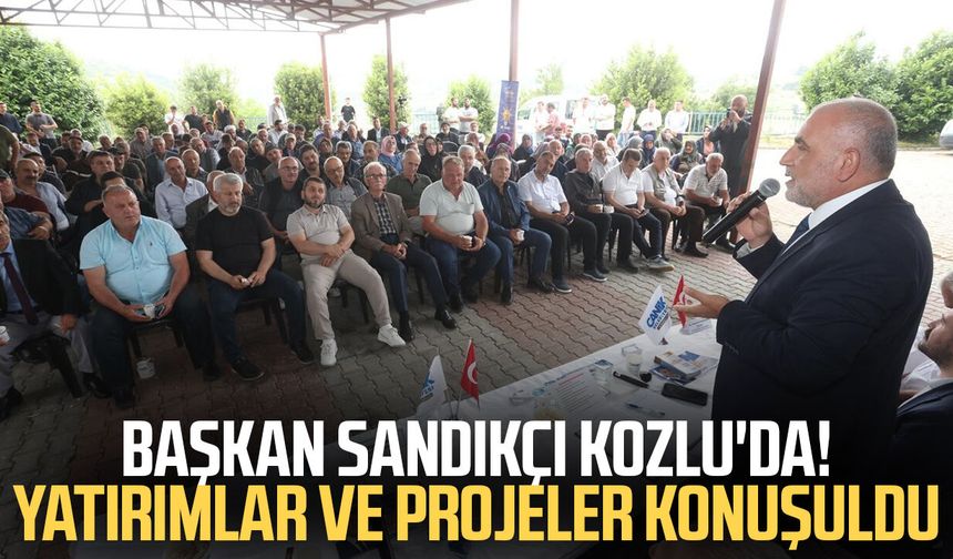 Başkan İbrahim Sandıkçı Kozlu'da! Yatırımlar ve projeler konuşuldu
